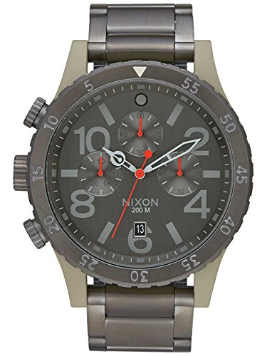 NIXON 48-20 Chrono Sage / gunmetal Fall Winter 16-17 - One Size NIXON 48-20 Chrono Sage / gunmetal Fall Winter 16-17 - One Size