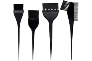 LMYZCBZL Zestaw pędzli do farbowania włosów, 4 szt., pędzle do farbowania włosów, grzebień, pędzel do farbowania włosów, aplikator, narzędzia do fryzjera, do domowego kolorowania