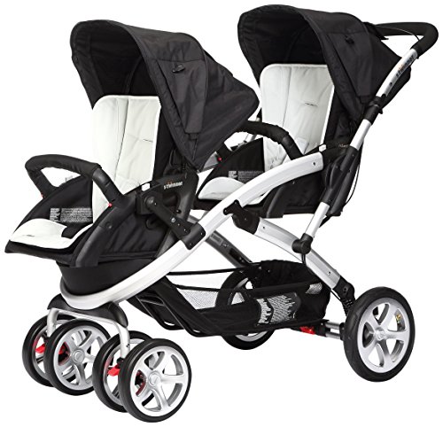 Casualplay Stwinner - Pack de silla de paseo para gemelos y bolso, color hielo (blanco)