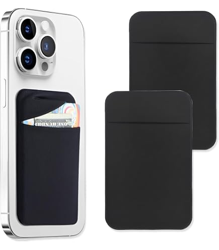 3 Portacarte Adesivi In Tessuto Elastico Per Telefono – Tasca Portafoglio Riutilizzabile Per Carte, Chiavi E Denaro