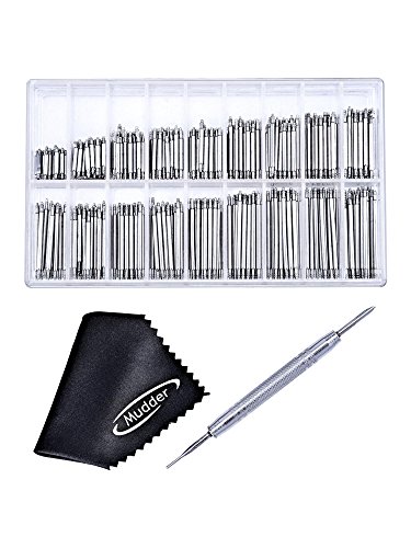 Mudder 8 - 25mm Uhren Federstegbesteck Federsteg Uhrarmband Wechsel Uhrwerkzeug Uhrmacher mit Verbindungpin-Remover, 360 Stck Mudder 8 - 25mm Uhren Federstegbesteck Federsteg Uhrarmband Wechsel Uhrwerkzeug Uhrmacher mit Verbindungpin-Remover, 360 Stck