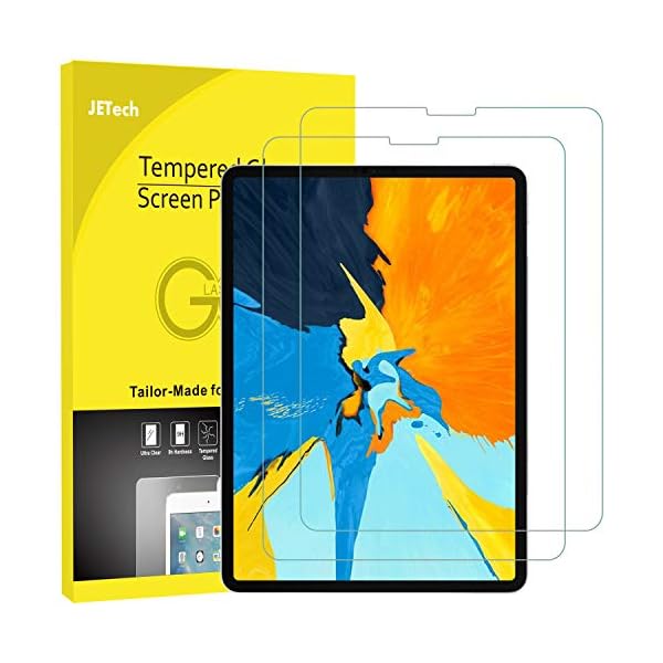 JETech Protector de Pantalla Compatible iPad Air 4 10,9 Pulgadas, iPad Pro 11 Pulgadas (2020 y 2018 Modelo), Vidrio…