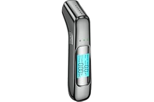 ANEWSERA Breathalysers, Breathalyzer & Alcohol Tester Kits with 2nd Generation Asic Smart Chip Technology, Professional Breathalysers Portable Alcohol Tester with Digital Blue LCD Display for Euro Travel