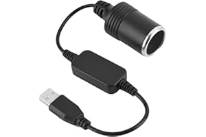 AromeLivii USB auf Zigarettenanzünder Adapter 12V, 5V auf 12V Konverter für Auto, Spannungswandler für Dashcam, GPS, Elektronische Geräte (8W Max)