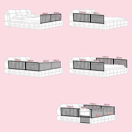 Zr- Bett Schiene \ Massivholz Ohne Farbe Baffle Krippe Leitplanke Anti-Fall Zaun 1, 8-2 M Große Nacht Baffle -Sicherheit (Größe : 200cm(with Rollover Door))