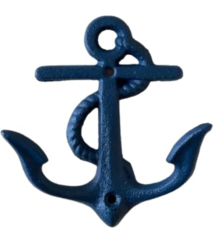 Gancio per lanterna da nave in ottone massiccio da 6 - Resistente - Gancio da parete - Lampade a olio nautiche - Luci per navi - Portavasi sospeso - Italia