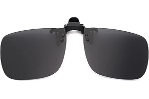 JM Clip Occhiali da Sole Polarizzata con Lenti Flip Up Senza Montatura per Occhiali da Vista…