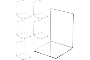 ‎ZCXG ZCXG 6PCS Klarer Buchständer aus Acryl,Transparente Buchstützen,Buchstütze aus Acryl,Warenträger als Buchstütze und Aufsteller,Transparenter Acryl Tablet Halter zum Anzeigen von Fotos