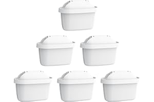 Waterdrop Lot de 6 cartouches de filtre à eau de rechange pour filtre à eau Brita Maxtra Pro All-in-1, Maxtra+ Plus, compatible avec carafe filtrante Brita Marella, certifié TÜV SÜD, NSF