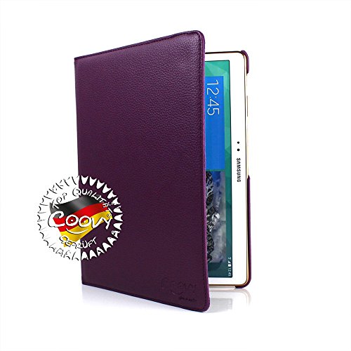 COOVY® 360° ROTATION COVER FÜR SAMSUNG GALAXY TAB S 10.5 SM-T800 SM-T801 SM-T805 SMART HÜLLE TASCHE ETUI CASE SCHUTZ STÄNDER Farbe lila - 8