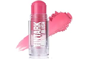 TINTARK Chubby Blush Stick, Fark Stick Viso Make up, Resistente All'acqua e Al Sudore, Lunga Durata, Rosa Matte Blush in Crema, 25g (04 Guava)