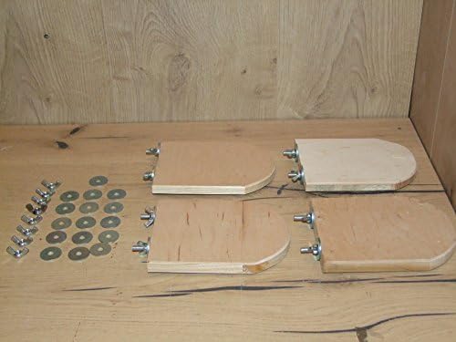 The Wood Man's _ 76: Seat Joiners Plate Various Sizes &amp; Shapes (Set of 4 Ceramic)