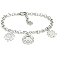 Bracciale Eclat In Argento con Ciondoli Pendenti con Luna