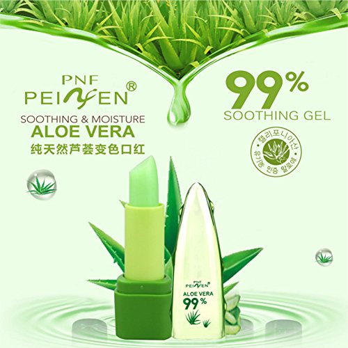 ROPALIA 99% Aloe Vera Jelly Lippenstift Farbe Ändern Temperatur Feuchtigkeitsspendende Balsam Lipgloss - 4