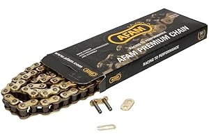 GATATOL Chaîne AFAM renforcée or 428 R1-Gx140 pour HM MOTO CRE Baja 50cc, RR, Six, Derapage, Amortisseur