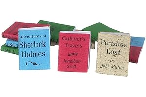 MELODY JANE DOLLS HOUSES Casa de Muñecas 12 Surtido Libros en Blanco Páginas Miniatura Estudio Escuela Accesorio