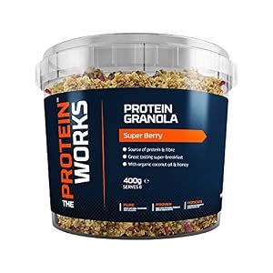 The Protein Works, Protein Granola, High Protein Breakfast Granola, Super Berry, 400g