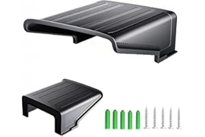 CTXSumTec Black Square CCTV Security Sun Rain Shade Camera Cover Shield Protective Roof for CCTV Outdoor Surveillance Camera Hikvision/Nest/Ring/Arlo/Dome/Bullet