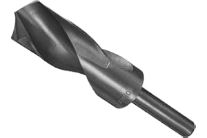 CoCud Reducido Vástago Taladro, 30mm Corte Filo 1/2" Vástago, Nitruro Recubierto Alto Velocidad Acero 9341 Torsión Perforación Brocas - (Aplicaciones: para Metal Madera)