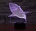 Produktbild 3D Lampe USB Power 7 Farben Amazing Optical Illusion 3D wachsen LED Lampe Hai Kinder Schlafzimmer Nacht Licht