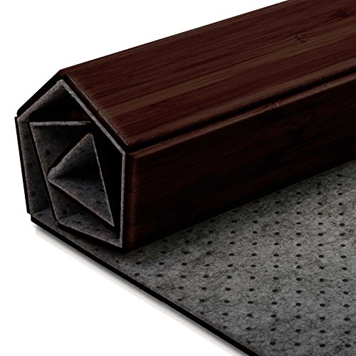 casa pura® Bambusmatte Emma | Testsieger Note 1,2 | Badematte & Saunamatte aus Bambus | 60x90cm | zwei Farben (Dunkelbraun) - 3