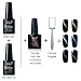 Gel Polish, Belen Cat Eye Top Coat Gel Nail Polish Metal Chameleon Colors Change Color Gel Magnetic Cat Gel Polish UV Nail Art 10ML