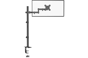 ‎BRACWISER Bracwiser einzelnen Voll einstellbare Stehhöhe Monitorarm Standhalterung 800 mm hoch für Monitor Computerbildschirm 13 15 17 19 20 22 23 24 26 27 30 32 Zoll VESA 75 100 MD7821