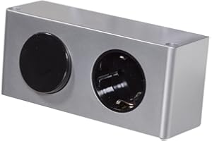 KALB MATERIAL FÜR MÖBEL kalb | Energiebox für 230V LED Badleuchte Kombibox Spiegelschrank Steckdose TÜV geprüft (ohne Netzteil)