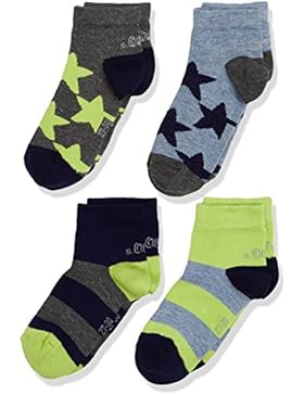 s.Oliver Socks Jungen Füßlinge & Sneakersocken 4er Pack