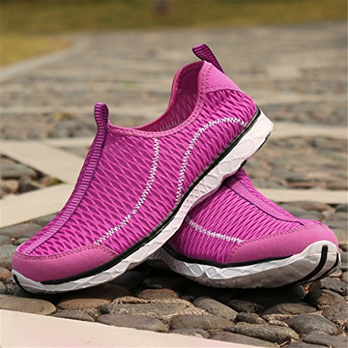 SAGUARO Badeschuhe Wasserschuhe Mesh Schnell Trocknend Aqua Slip on Schuhe Sommer Strandschuhe Surfschuhe Wanderschuhe für Unisex Damen Herren - 7