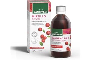 Mirtillo rosso concentrato Santiveri, 490 ml