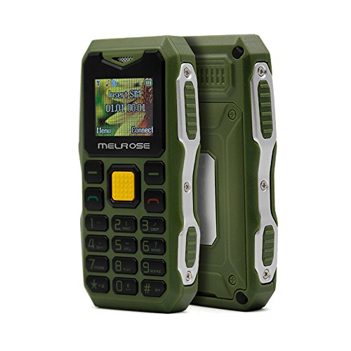Melrose S10 Long Standby Big Voice linterna FM Mini tamaño pequeño bolsillo resistente teléfono móvil (verde)