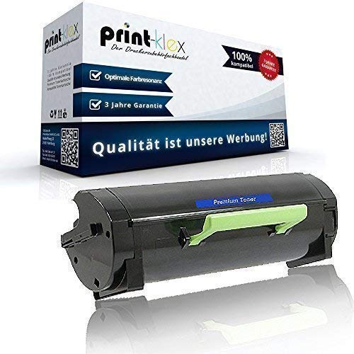 Print-Klex GmbH & Co.KG - Toner XL per 5000 pagine, compatibile con stampanti Lexmark MS310 d MS310 dn MS410 d MS410 dn MS510 dn MS610 de MS610 dn MS610 dte 50F2 H00 502H 50F