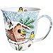 Produktbild Ambiente Becher - Mug - Tasse Tee / Kaffee Becher - Birds Meeting Place - Vögel - Treffpunkt - Winter - Christmas - Weihnachten ca. 0.4L - Ideal Als Geschenk