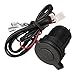 Produktbild Prochive Auto Motorrad Wasserdicht Einbau Zigarettenanzünder Steckdose Buchse inkl. 60CM Verbindung-Kabel 12V/24V