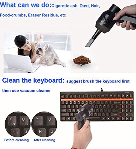 Miniaspirador de limpieza de teclado USB port til de la marca Aliver para ordenador port til escritorio y PC en color negro reviews Miniaspirador de limpieza de teclado USB port til de la marca Aliver para ordenador port til escritorio y PC en color negro
