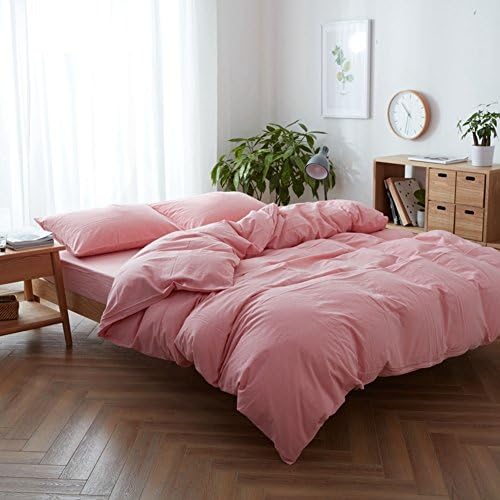 Cotton quilt cover,Quilt cover [single or double] Solid color Soft Single-T 150x200cm(59x79inch)