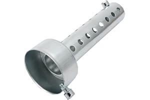 ‎BACEYONG Baceyong 1 STÜCK Universal 45 MM Silber Motorrad Auspuff Schalldämpfer Für Motorrad Auspuff Schalldämpfer Schallwand DB Killer Kurzschalldämpfer
