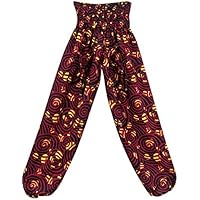 Mogul Interior Harem Gauchos Pants Palazzo Red Black Modern Printed Trousers