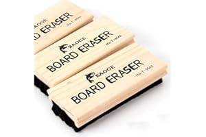 ZIRANEE Chalkboard Eraser,3 PCS Chalkboard Cleaner Wooden Felt Cleaner Duster Blackboard Cleaner Duster for Blackboard Whiteboard Office School Supply