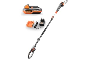 FUXTEC Akku Hochentaster 20V FX-E1HE20-SET Teleskop Astsäge mit verlängerbarem Teleskopstiel – 70 bis 260 cm – inklusive Akku und Ladegerät