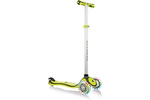 Globber - PRIMO PLUS LIGHTS - Trottinette lumineuse à 3 roues pour les enfants âgés de 3 à 9 ans +