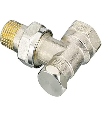 Danfoss RLV-S 15 Regelventil – Für Heizkörper, Vernickeltes Messing