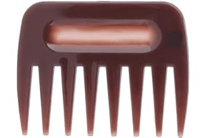 ZJCHAO Duży szeroki grzebień do zębów, przenośny, szeroki grzebień fryzjerski, antystatyczny grzebień do strzyżenia włosów, narzędzie do stylizacji włosów, grzebień fryzjerski dla mężczyzn (krótki, szeroki grzebień do zębów)