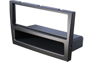 Audioproject A142 - Façade autoradio Universel 2 DIN à 1 DIN Compatible avec:Opel Corsa C Combo Omega B Vectra C Meriva Suzuki Ignis-Noir