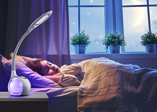 WILIT® HZ T3 5W dimmbare LED Schreibtischlampe/Atmosphärenlampe mit Schwanenhals und Touchfeld für Farblicht und 3 Helligkeitsstufen, weiß - 7