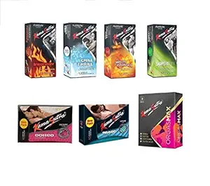 KamaSutra Monthly Combo Of Most Happening Types Of Condoms - 12S + Free Gift