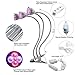 Produktbild LED Plant Wachsen Lichter, Clip Endlos Dimmen Pflanzenwachstum Lampe DREI Kopf 15W Fleischige Blume Füllen Licht Pflanze Lampe, Mit 360 ° Flexiblen Einstellbaren Schwanenhals