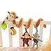 Finer Shop Cute Monkey Babyplay Activity Spiral Bed Stroller Toy Set Hanging Bell Crib Rattle Toy Ornament Hangings