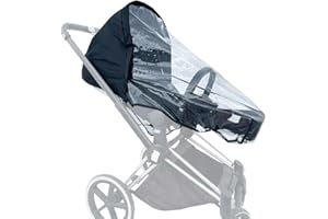 COLU KID Funda de lluvia para cochecitos compatible con cochecitos Cybex Priam & Mios y Balios, Accesorios para cochecito Funda antiviento, Escudo impermeable EVA transparente con gran espacio